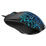 Mouse de gaming Genius GX GAMING Scorpion M300 Crack, cu fir, optic, 800-2400 DPI, 4 butoane, iluminare din spate RGB, USB, negru