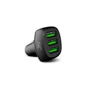 Încărcător auto Green Cell PowerRide 54W 3xUSB 18W cu tehnologie de încărcare rapidă Ultra Charge