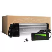 Baterie bicicletă electrică Green Cell 36V 10.4Ah 396Wh Silverfish Ebike 4 pini pentru Powerhog, Volta, E-Trends, Zündapp cu încărcător