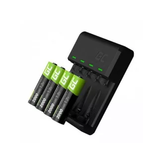 Set încărcător Green Cell VitalCharger și 4 baterii reîncărcabile AA 2000mAh Ni-MH