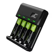 Set Green Cell GC VitalCharger și 4 baterii reîncărcabile AAA HR03 800mAh