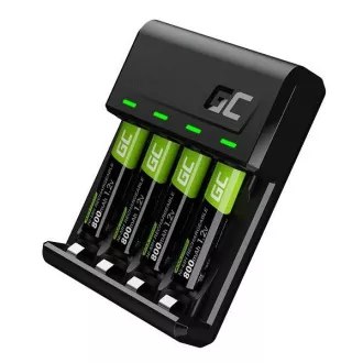 Set Green Cell GC VitalCharger și 4 baterii reîncărcabile AAA HR03 800mAh