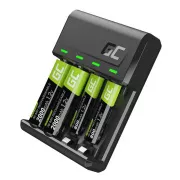 Set Green Cell GC VitalCharger și baterii reîncărcabile NiMH 2x AA 2000mAh 2x AAA 800mAh