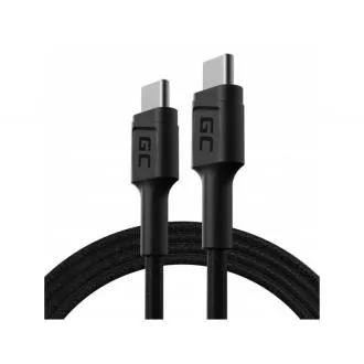 Cablu Green Cell GC PowerStream USB-C - USB-C 120cm cu Power Delivery (60W), 480 Mbps, Ultra Charge, QC 3.0 Cablu Green Cell GC PowerStream USB-C - USB-C 120cm cu Power Delivery (60W), 480 Mbps, Ultra Charge, QC 3.0