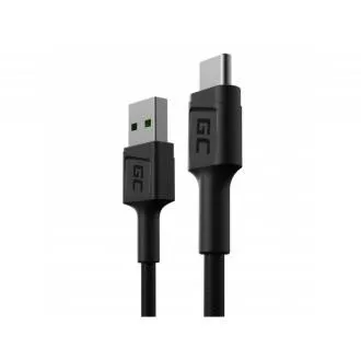 Cablu de date Green Cell GC PowerStream USB-A - USB-C 30cm cu încărcare rapidă Ultra Charge, QC 3.0