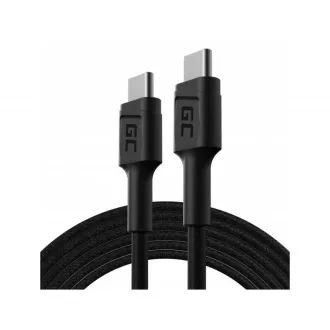 Cablu Green Cell GC PowerStream USB-C - USB-C 200cm cu Power Delivery (60W), 480 Mbps, Ultra Charge, QC 3.0 Cablu Green Cell GC PowerStream USB-C - USB-C 200cm cu Power Delivery (60W), 480 Mbps, Ultra Charge, QC 3.0