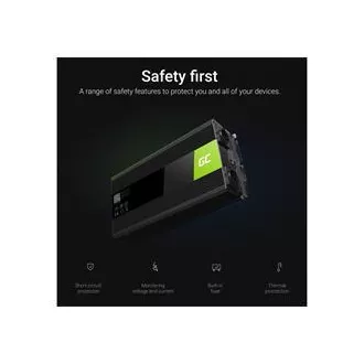 Invertor de curent Green Cell 12V la 230V 1500W/3000W undă sinusoidală pură Invertor de curent Green Cell 12V la 230V 1500W/3000W undă sinusoidală pură