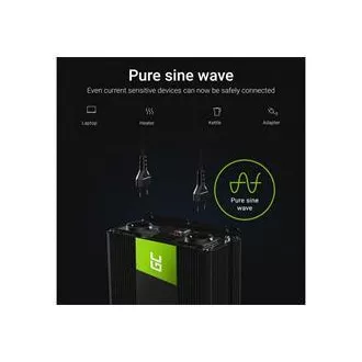 Invertor de curent Green Cell 12V la 230V 1500W/3000W undă sinusoidală pură Invertor de curent Green Cell 12V la 230V 1500W/3000W undă sinusoidală pură