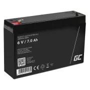 Baterie Green Cell AGM VRLA 6V 7Ah fără întreținere pentru sistem de alarmă, casă de marcat, jucării