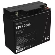 Baterie Green Cell AGM VRLA 12V 20Ah fără întreținere pentru mașină de tuns iarba, scuter, barcă, scaun cu rotile