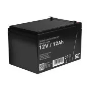 Baterie Green Cell AGM VRLA 12V 12Ah fără întreținere pentru sistem de alarmă, casă de marcat, jucării