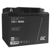 Baterie Green Cell AGM VRLA 12V 40Ah fără întreținere pentru mașină de tuns iarba, scuter, barcă, scaun cu rotile