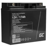 Baterie Green Cell AGM VRLA 12V 17Ah fără întreținere pentru mașină de tuns iarba, scuter, barcă, scaun cu rotile