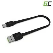 Cablu USB-C tip C Green Cell Matte 25 cm cu încărcare rapidă, Ultra Charge, Quick Charge 3.0