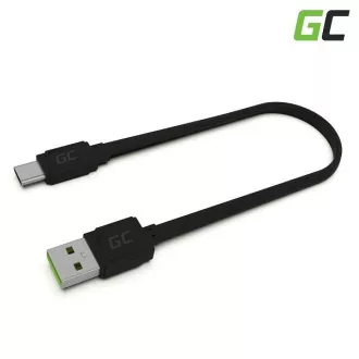Cablu USB-C tip C Green Cell Matte 25 cm cu încărcare rapidă, Ultra Charge, Quick Charge 3.0