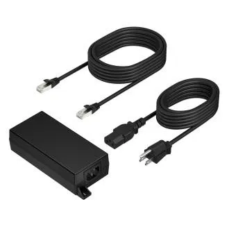 Adaptor Poly PoE++ 65W 2.5G cu cablu CAT6A de 3.66m și adaptor de alimentare Adaptor Poly PoE++ 65W 2.5G cu cablu CAT6A de 3.66m și adaptor de alimentare