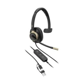 Căști HP Poly Mission 815 Mono USB-C +USB-C/A Căști HP Poly Mission 815 Mono USB-C +USB-C/A