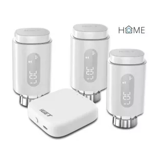 iGET HOME TS10 Premium kit (3x TS10 Termostat robinet de radiator   1x GW1 Gateway)