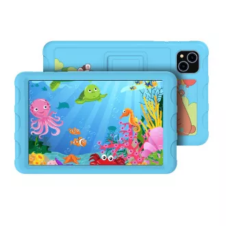 iGET SMART W8 Kids Albastru - 8" IPS/1280x800/Octa Core/4GB+64GB/WiFi/BT/4000mAh/Android 14/carcasă/albastru