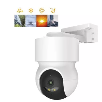 iGET HOME Camera CS8 White - cameră wireless de exterior 2K, urmărire automată, protecție IP65, sunet