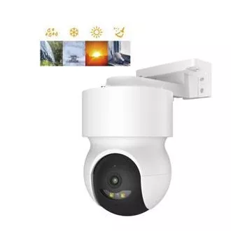 iGET HOME Camera CS8 White - cameră wireless de exterior 2K, urmărire automată, protecție IP65, sunet