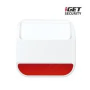 iGET SECURITY MP11 - Sirenă de exterior wireless pentru alarma iGET SECURITY M6, alimentată de baterii sau adaptor de alimentare