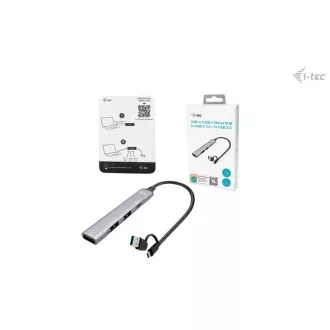 HUB metalic I-Tec USB-A/USB-C 1x USB-C 3.1 + 3x USB 2.0