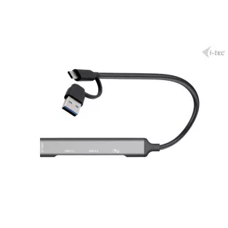 HUB metalic I-Tec USB-A/USB-C 1x USB-C 3.1 + 3x USB 2.0