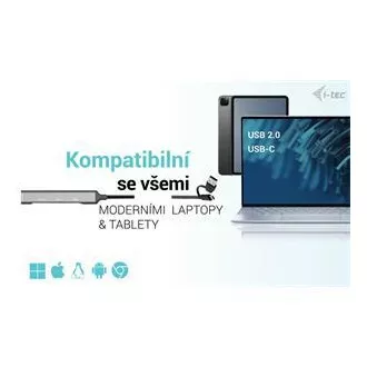 HUB metalic I-Tec USB-A/USB-C 1x USB-C 3.1 + 3x USB 2.0