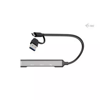 HUB metalic I-Tec USB-A/USB-C 1x USB-C 3.1 + 3x USB 2.0