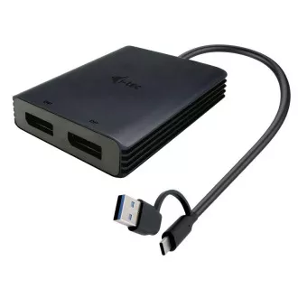 Adaptor video I-Tec USB-A/USB-C dual 4K DP