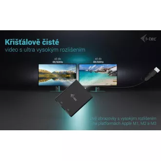 Adaptor video I-Tec USB-A/USB-C dual 4K DP