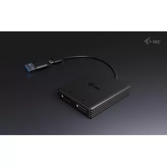 Adaptor video I-Tec USB-A/USB-C dual 4K DP