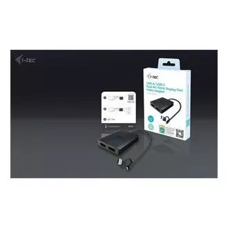 Adaptor video I-Tec USB-A/USB-C dual 4K DP