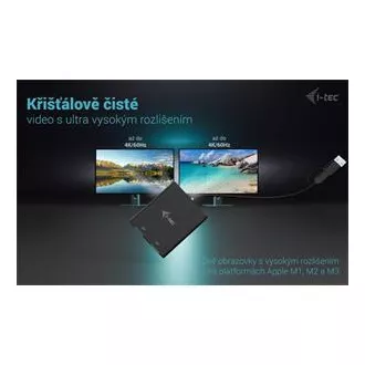 Adaptor video I-Tec USB-A/USB-C dual 4K DP