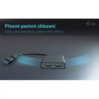 Adaptor video I-Tec USB-A/USB-C dual 4K HDMI