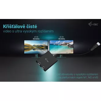Adaptor video I-Tec USB-A/USB-C dual 4K HDMI