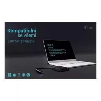 Adaptor video I-Tec USB-A/USB-C dual 4K HDMI