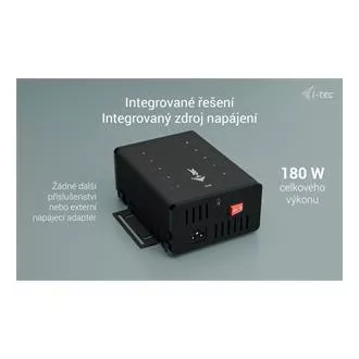 I-tec USB-C/USB-A Metal Charging+Data HUB, 15W per port, 10x USB-C, 180W