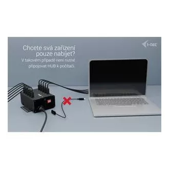 I-tec USB-C/USB-A Metal Charging+Data HUB, 15W per port, 10x USB-C, 180W