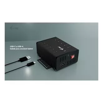 I-tec USB-C/USB-A Metal Charging+Data HUB, 15W per port, 10x USB-C, 180W