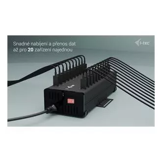 I-tec USB-C/USB-A Metal Charging+Data HUB, 15W per port, 20x USB-C, 360W