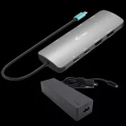 Stație de andocare I-tec USB-C Metal Nano 2x HDMI, PD 100W + încărcător 100W (pachet)