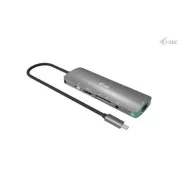 Stație de andocare i-tec USB-C Metal Nano 4K HDMI LAN cu Power Delivery 100W + încărcător universal i-tec 100W
