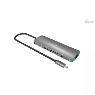 Stație de andocare i-tec USB-C Metal Nano 4K HDMI LAN cu Power Delivery 100W + încărcător universal i-tec 100W