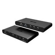 Stație de andocare KVM i-tec HDMI pentru 2 gazde, alimentare 2x 100W