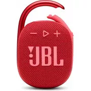JBL Clip 4 - Roșu (Sunet Pro original, IP67, 5W)