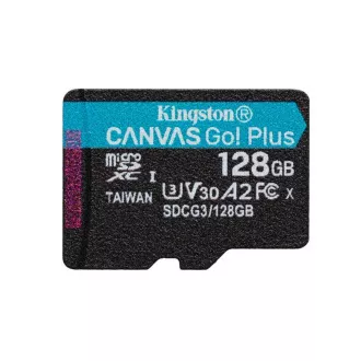 Card microSDXC KINGSTON Canvas Go Plus Gen4 128GB, 200MB/s, A2 U3, V30, fără adaptor