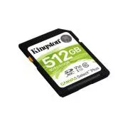 Card SDXC KINGSTON de 512 GB, citire 150 MB/s, clasă de viteză UHS-I, U3, V30 Gen3