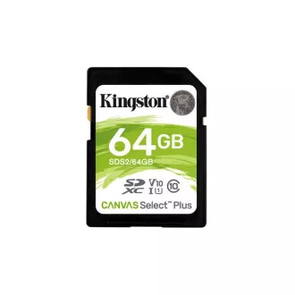 Card de memorie Kingston SDXC CANVAS Plus de 64 GB, clasa 10 UHS-I, citire 100 MB/s, Gen3 Card de memorie Kingston SDXC CANVAS Plus de 64 GB, clasa 10 UHS-I, citire 100 MB/s, Gen3